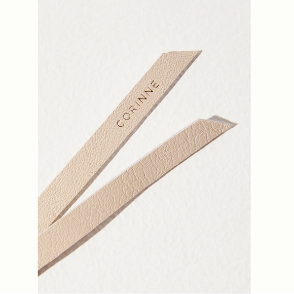 Corinne Long Leather Band Hair Tie - Picture 2 of 4